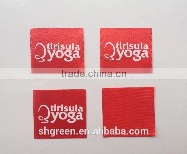 Fashion collection trousers taffeta printed labels