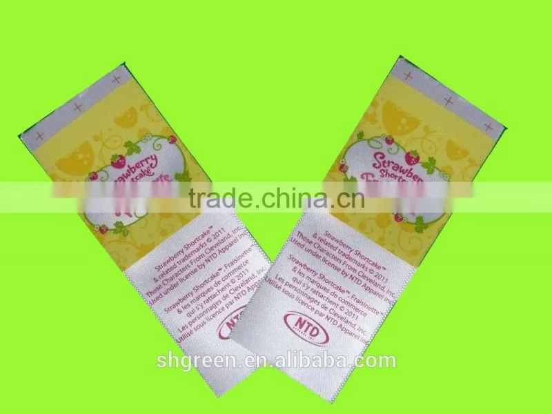 Dull surface polyester taffeta printing label