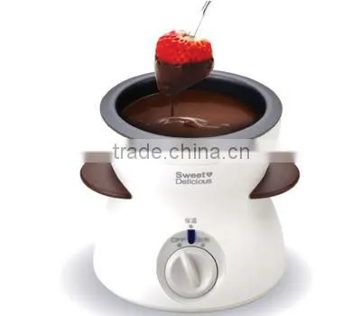 home use professional cheap mini small chocolate melting pot with PP plastic base and stainless steel chocolate melters pot