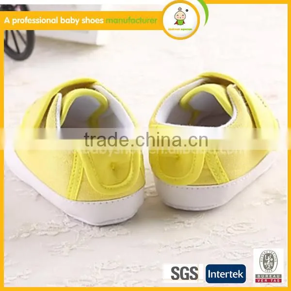 2015 hot sale fashion beautiful free shipping sweet girl cotton shoes comfortable design fabric baby shoes