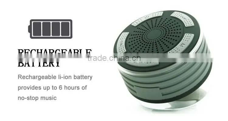 My speaker F013 black/blue color IPX7 waterproof shower 5W speaker with super bass sound