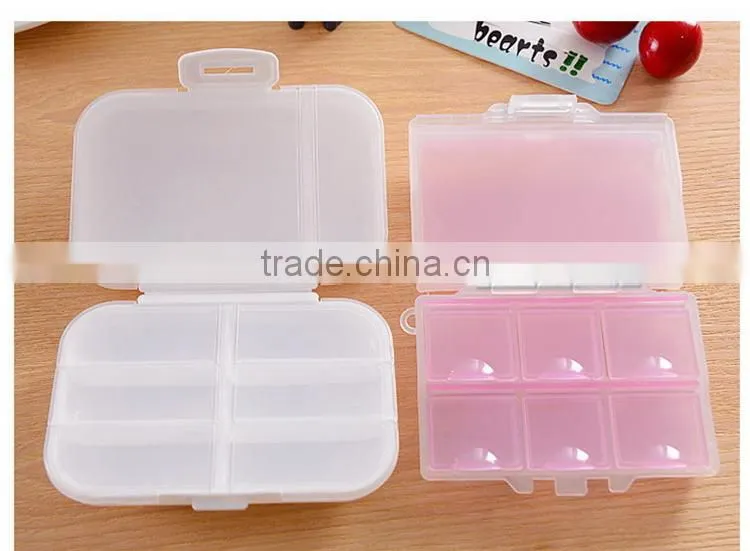 2016 Stylish Plastic Clear Pill Box