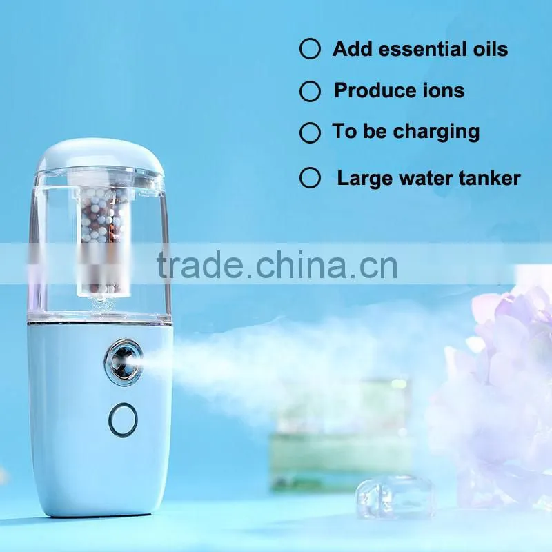 Beauty Hydrating Water Portable 10ml Mini Facial Steamer Intelligent Nano Spray Apparatus Face Spray Care Health Spa Tool