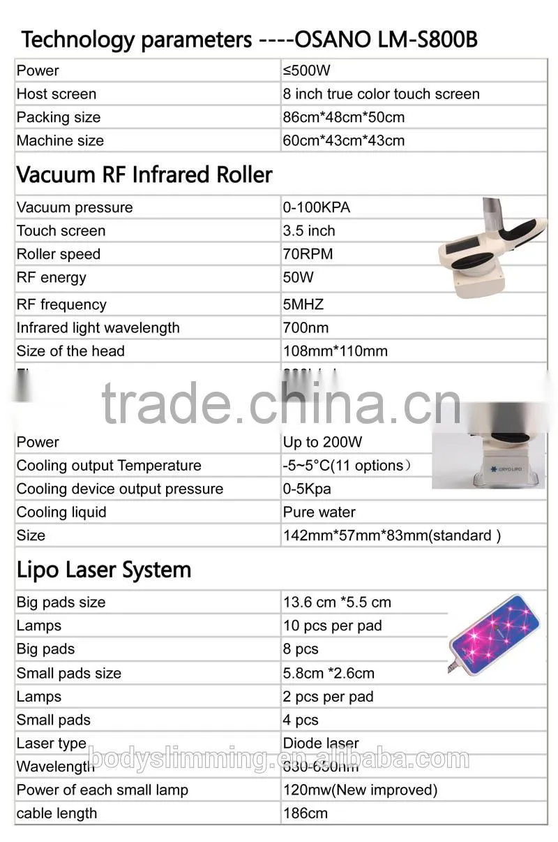 Lipo Freeze Machine Vacuum Cryotherapy Lipo Slim