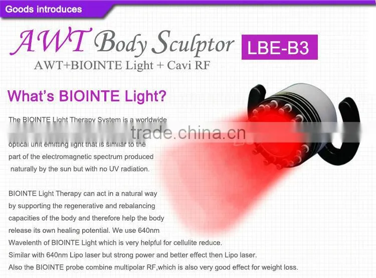 Acoustic wave therapy standing AWT Body Sculptor 3d wave home high frequency body slimming