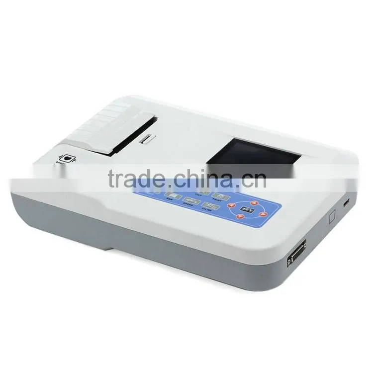 Best Price Color Screen Medical Equipment 3 Channel Electrocardiograph Price ECG Machine with Software EKG Machine-903BS-Shelly