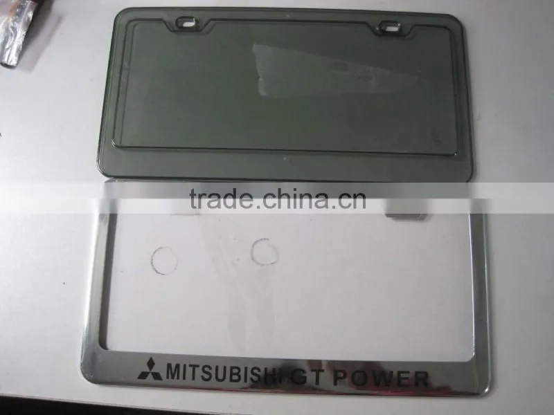 Wholesale 2set Clear Bubble License Plate Shiled Covers 92615 Custom Car Licenses Frames With Screws Caps