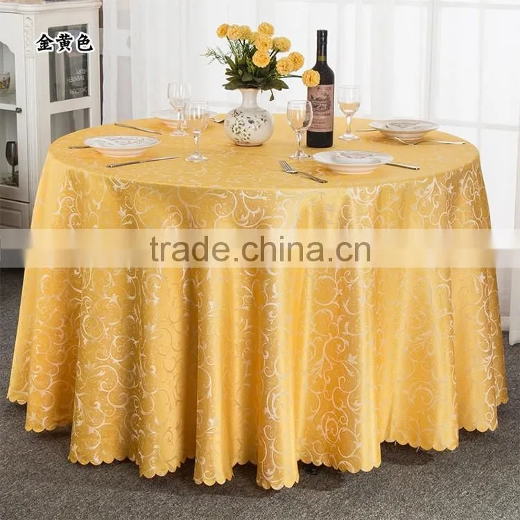 Hotel and restaurant use royal blue printing 132 round table cloth wholesale