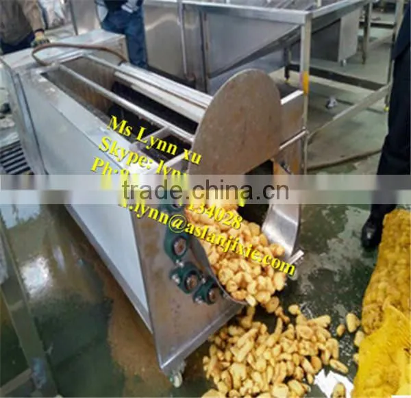 potato ginger washing peeling machine /ginger peeling cleaning machine