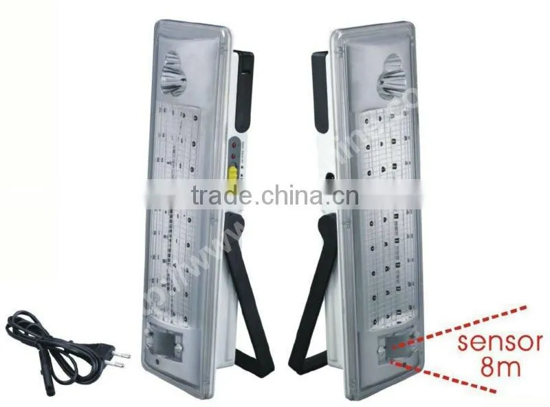 high quality super bright bracket 36+3 led rechargeable lamp with sensor