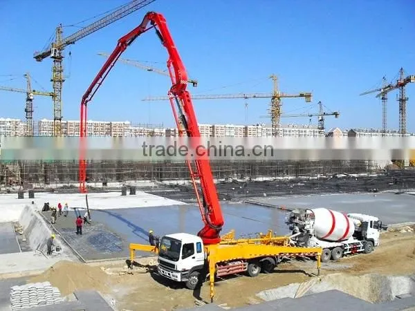 China new Truck Mounted Concrete Boom Pump 21m 25m 28m 32m Concrete truck with pump