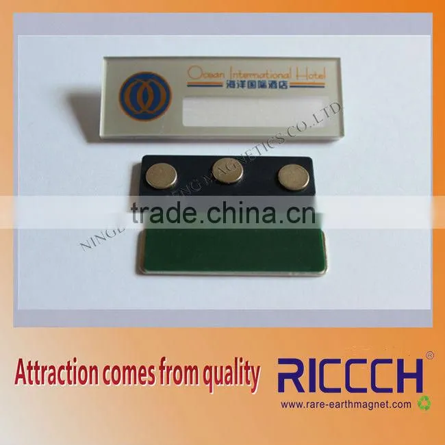 NdFeB Magnet name tags/attachment/nameplates