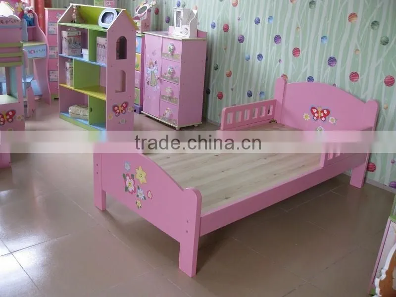 Children furniture girls bed boys bed Wooden kid princess bed bedroom furniture