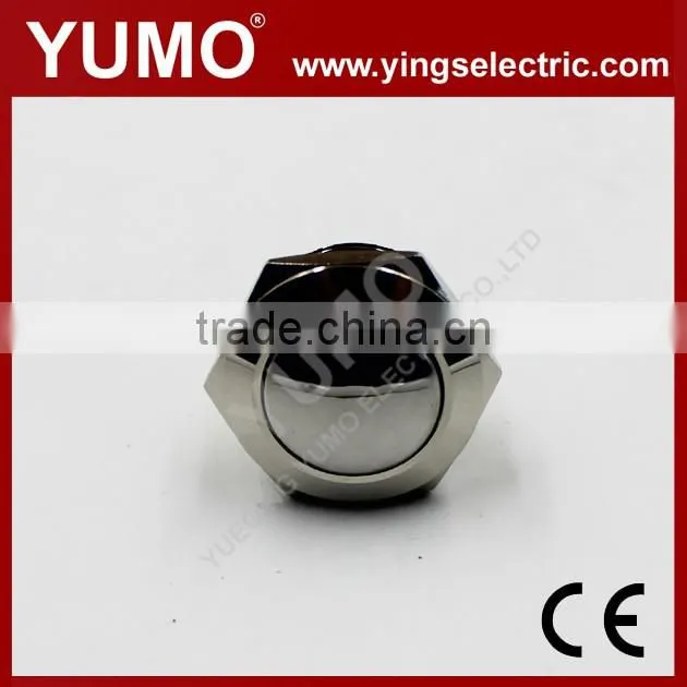 Hot sale JS19B ROHS 19mm domed IP65 momentary pin terminal 2A/36VDC push button switch waterproof push button