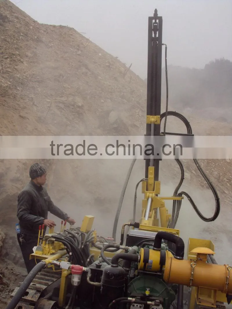 High performance crawler rock drilling machine