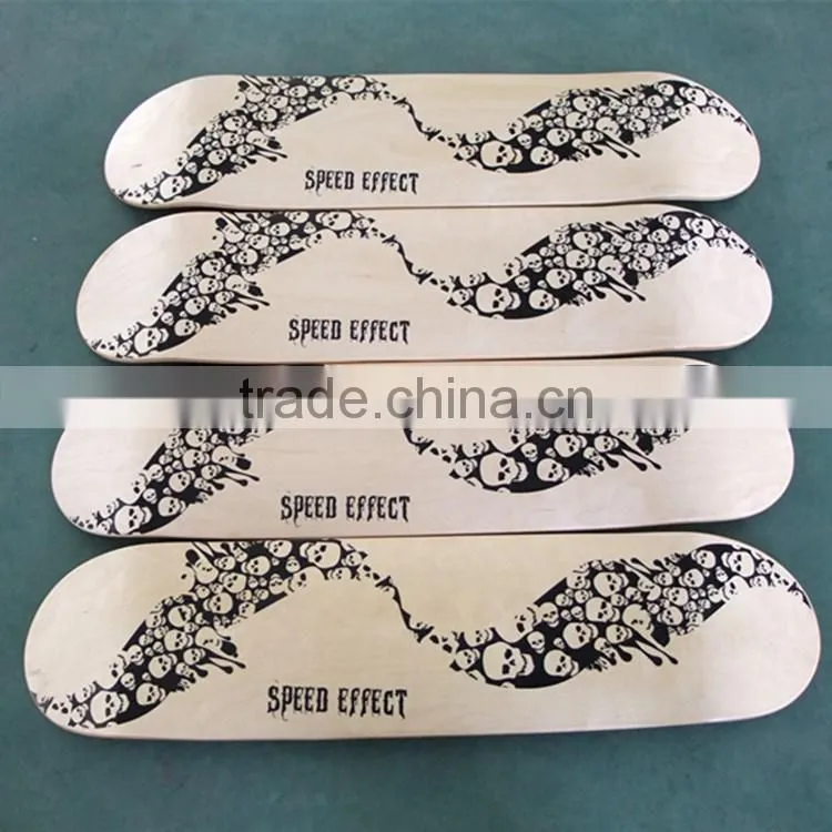8.0" Blank 100 % Canadian Maple Complete Skateboard