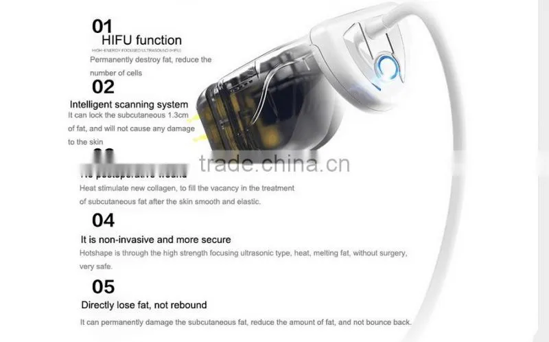 2017 mini liposonix transducer machine for body slimming portable home use weight loss machine
