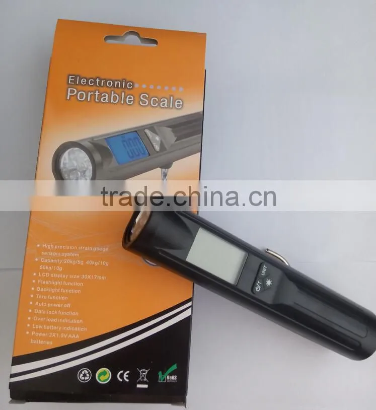 Luggage digital weighing Scale with LED flashlight