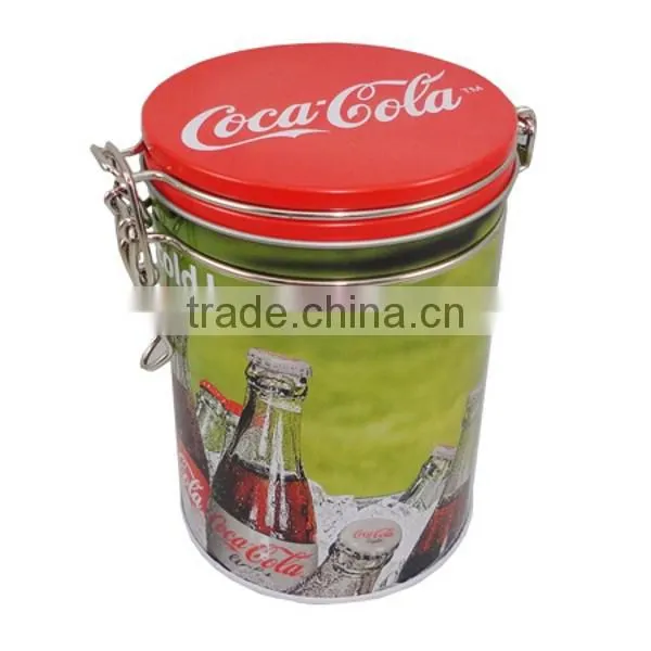 CMYK printing air tight factory coffee tin