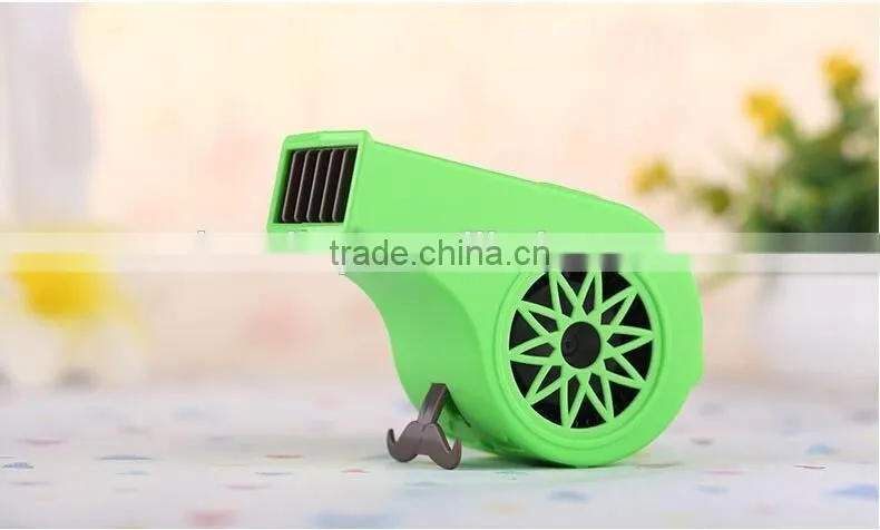 Creative mini fan summer hand-held whistle Cool fan new ultra-thin portable two tranches variable speed fan