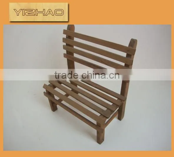 Mini wooden toy chairs