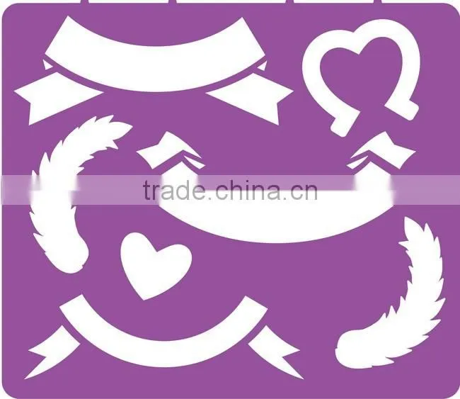 Colorful Plastic Stencil Designs For Kids Painting