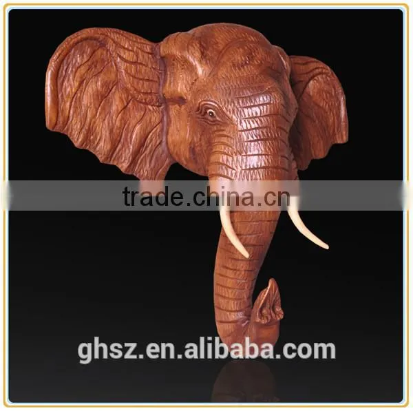 European style wall decor resin wall-mounted elephant head for sale
