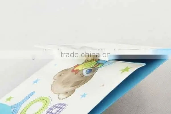 Printed Foldable Gift Bag With Bear Pattern/ Shopping Paper Bag
