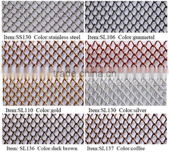 Sorter's curtain wall metal coil drapery
