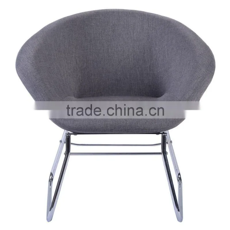 Fashionable style newest dining chair fabric cover with metal chair frames