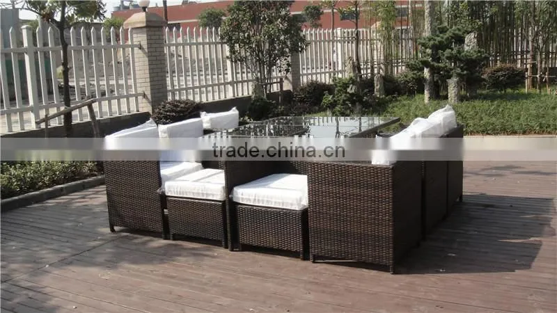 Popular PE Rattan Club Bar Set Outdoor Furniture