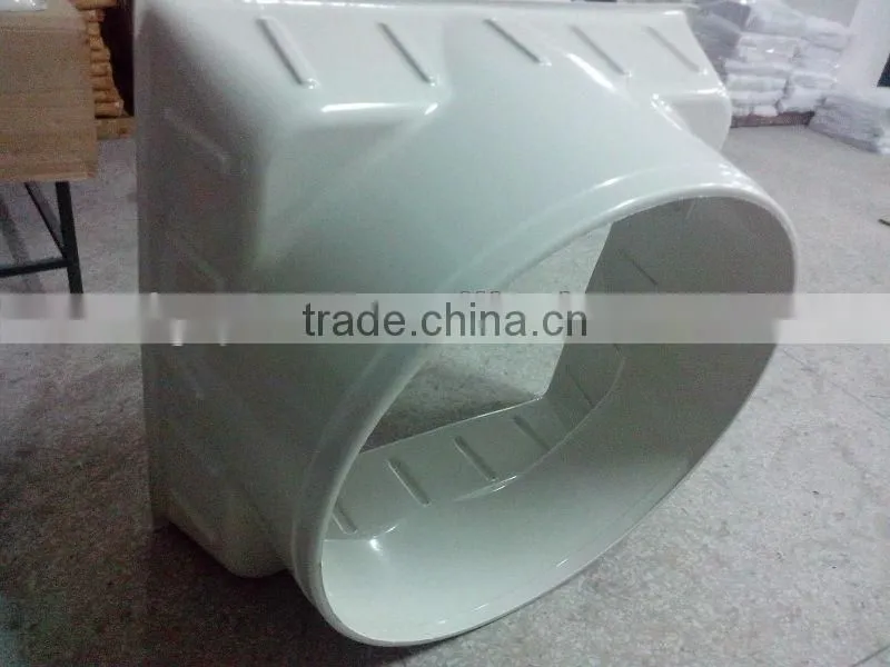 durable vacuum forming extractor fan box/ factory row heat exchanger cover of plastic