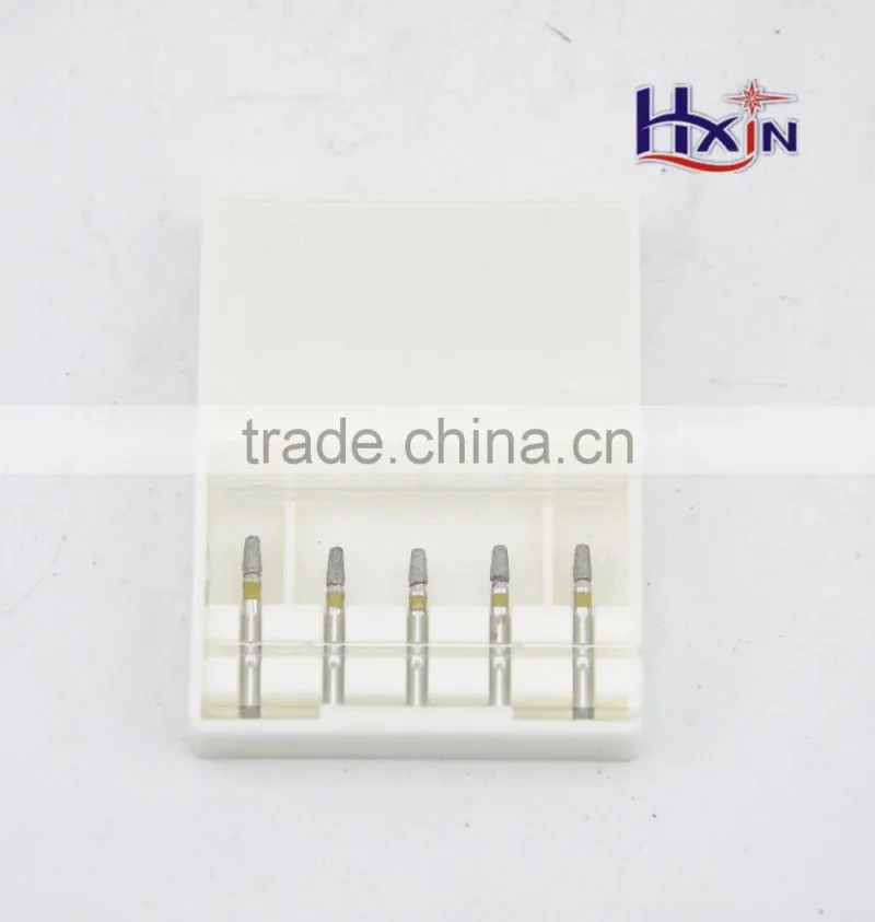 Electroplated diamond dental polishing bur set