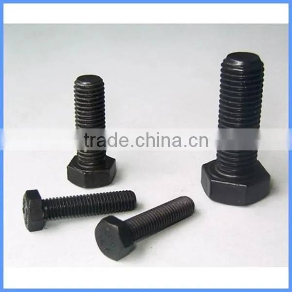 DIN 933 Black Hex head furniture bolts From Guangzhou Supplier