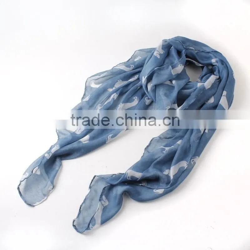 2015 New Fashion 9 Color Animal Print Scarf Cotton Women Scarves