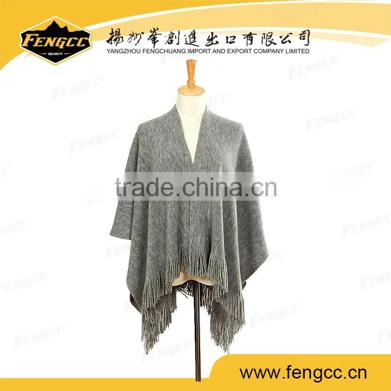 Sweden winter lady ponchos and capes for women