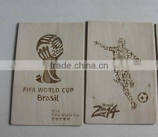 wooden postcard