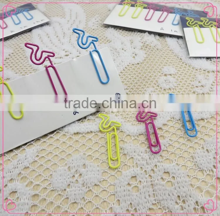 100mm giant PET coated colorful metal paper clip stationery