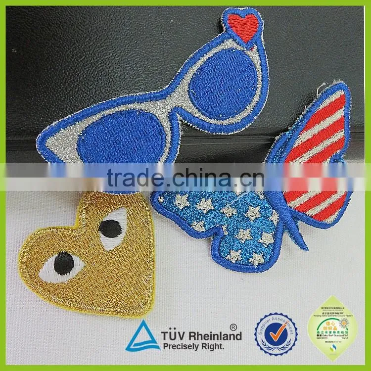 Cherry fruit felt embroidery patch