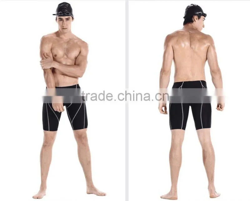Promotion gymnastics sample swim pants young boys /latest suit styles for men