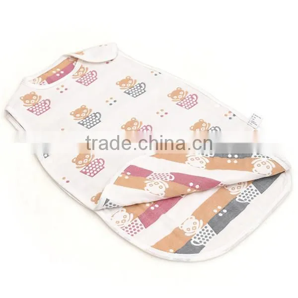 2017 shuoyang factory cute cotton jersey baby sleeping bag/ kid sleeping bag