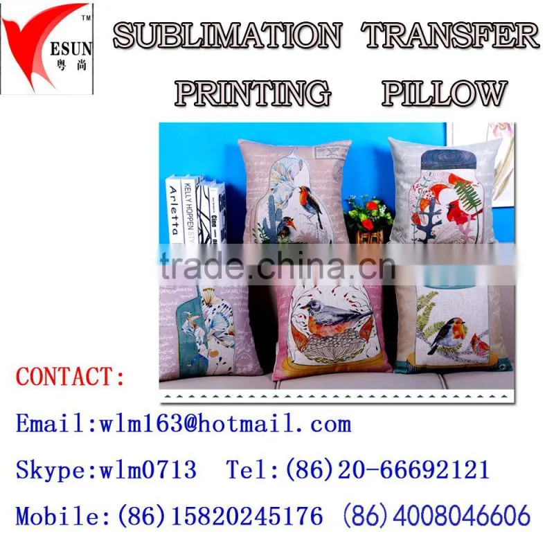 sublimation printing pillow