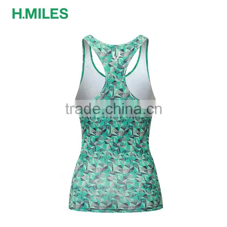Spandex / Polyester Athletic bodybuilding tights girls women fitness running yoga tank top