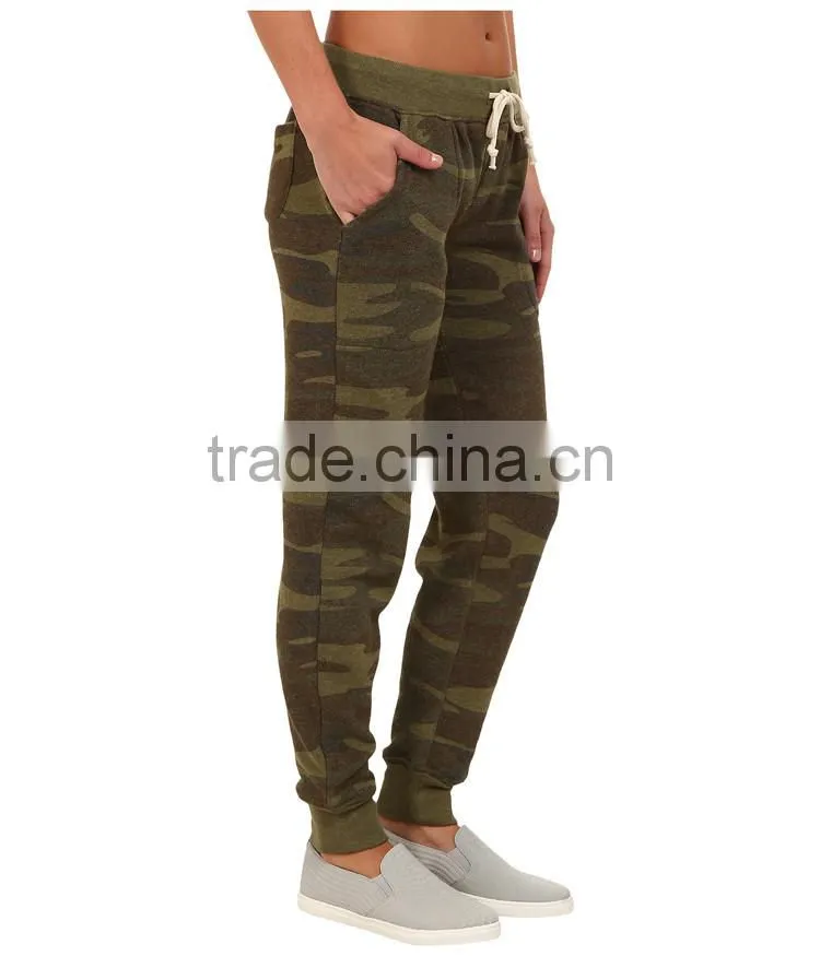 Men french terry jogger pants camouflage trousers cheap wholesale
