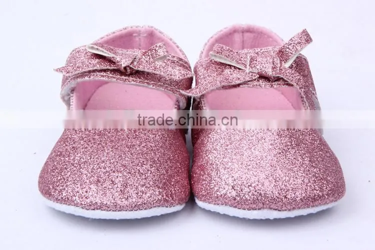 214 brand new infant baby girls glitter shoes fashion newborn baby soft cotton prewalker baby shoe