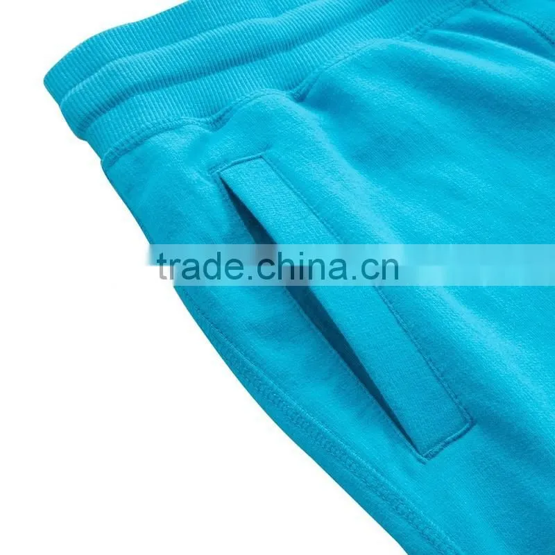 Factory direct sell womens pure color french terry cotton sport jogger or yoga pants