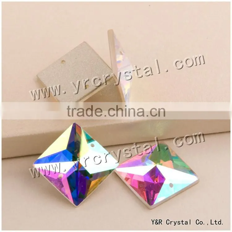 flat mirror beads octagon ,sew on mirrors