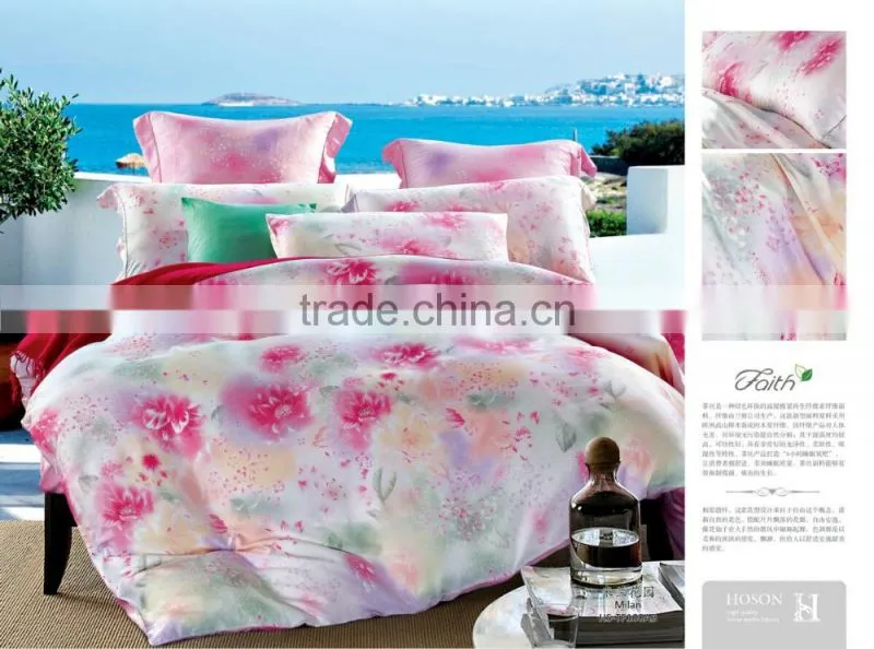 Many design Luxury beautiful 100% Tencel Soft Bedding Sets for home