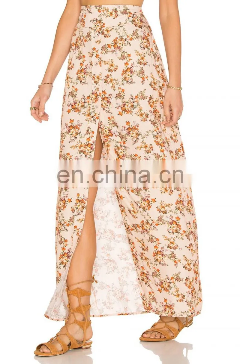 Latest fashion ladies design skirt suits bangkok fashion long skirt