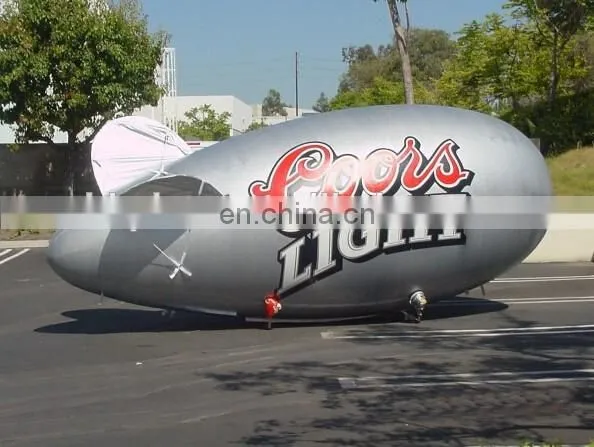 4m long inflatable blimp airship/inflatable zeppelin helium balloon for advertising